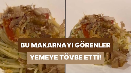 Sunum Çılgınlığı Bu Sefer İştah Kaçırdı: Üzerine Dökülen Karışım Sayesinde Hareket Etmesi Sağlanan Makarna