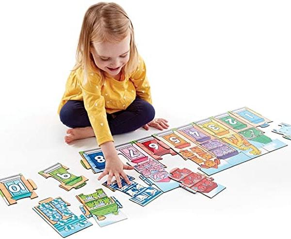 4. Puzzle seven 2-5 yaş arası çocuklar için sayı saymayı öğreten harika bir hediye seçeneği.