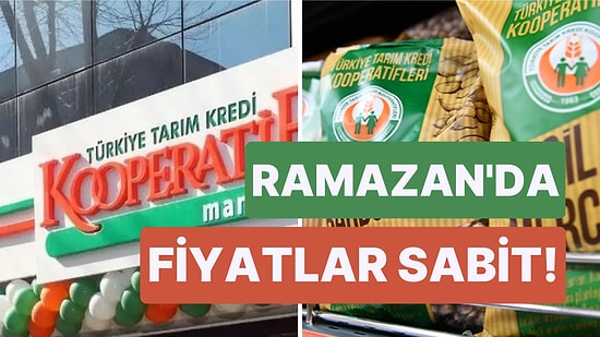 Temel Gıda ve Temizlik Ürünlerinde Zam Yok: Tarım Kredi Kooperatif Market Ramazan Boyunca Fiyatları Sabitledi!