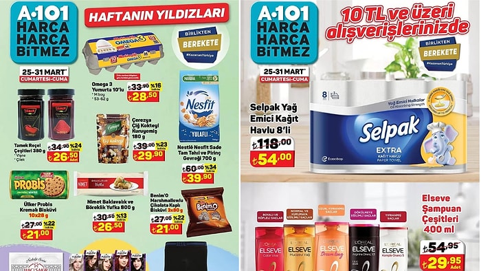 25 Mart - 1 Nisan Mart 2023 A101 Haftanın Yıldızları Kataloğu