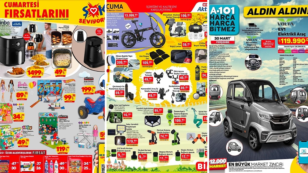 İndirim Günleri Başlıyor! 25 Mart - 1 Nisan Haftasında A101, BİM ve ŞOK Aktüel Ürünler Listesinde Ne Var?