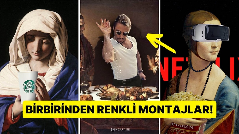 Hepimizin Bildiği Sanat Eserlerine Yaptığı Renkli Montajlarla Yaratıcılığı Everest Dağı'na Çıkaran Sanatçı