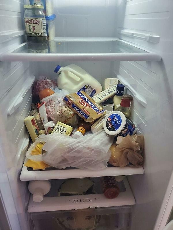 13. "Oda arkadaşımın aşırı düzenli buzdolabı"