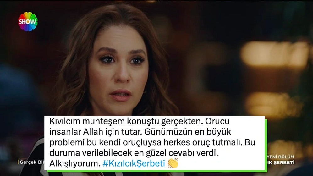 RTÜK'ün Verdiği Cezayla Çok Konuşulan Kızılcık Şerbeti'nde Kıvılcım'ın Oruç ile İlgili Konuşması Gündem Oldu!