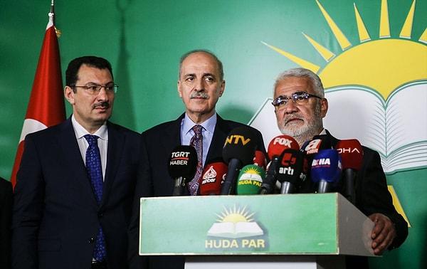 Hizbullah’a yakınlığı ve parti programında federasyonu savunduğu için eleştirilen Hür Dava Partisi'nin (HÜDA PAR) ismi açıkça ittifak listesinde yer almasa da partinin adayları seçime AK Parti listelerinden girecek.
