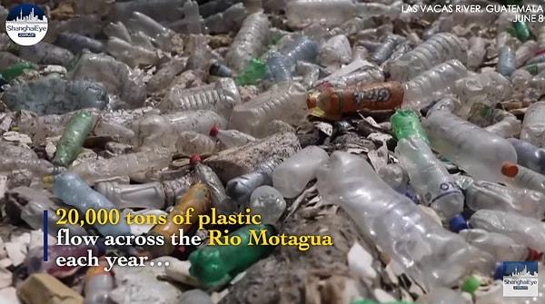 Kar amacı gütmeyen bir kuruluş olan 'The Ocean Cleanup'ın yaptığı araştırmaya göre, her yıl Las Vacas nehrinden yaklaşık 20.000 ton çöp geçiyor.