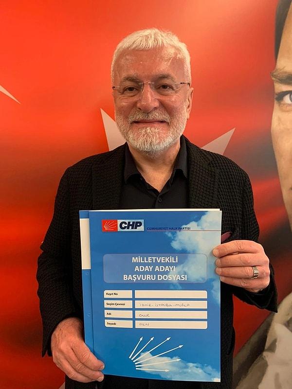 Sanatçı Onur Akın, Cumhuriyet Halk Partisi Genel Merkezi’ne giderek CHP’den milletvekili aday adayı oldu.