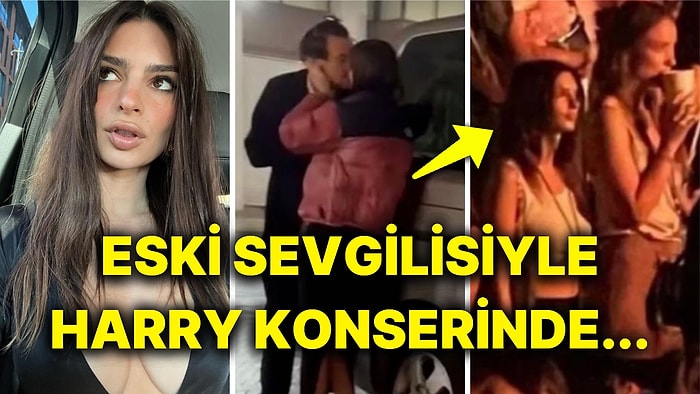 Koşun Kaos Var! Emily Ratajkowski, Arkadaşının Eski Sevgilisi Harry Styles ile Sokakta Öpüşürken Yakalandı