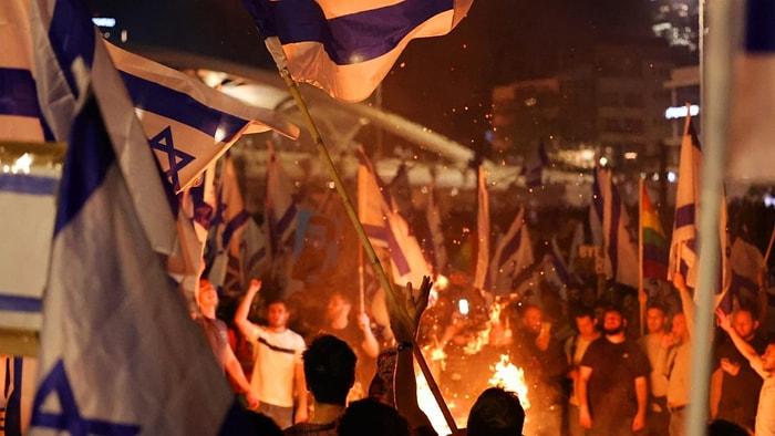 "İç Savaş" Uyarılarının Yapıldığı İsrail'de Halk Sokağa İndi