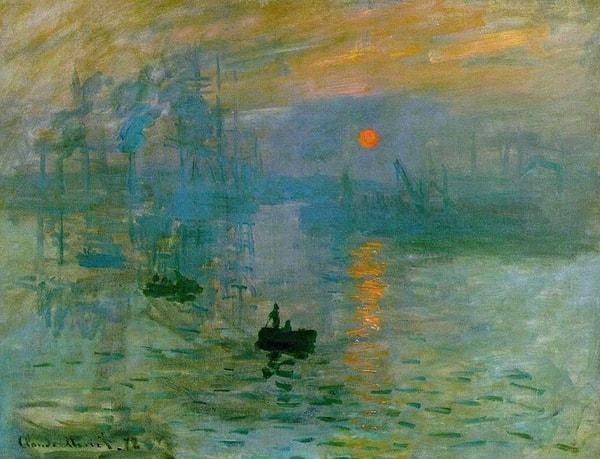 Bu sergide Monet’nin sisli bir sabah, ressamın büyüdüğü şehir olan Le Havre limanında güneşin denizin renklerini nasıl değiştirerek doğduğunu resmettiği tablosu en dikkat çekenlerden oldu.