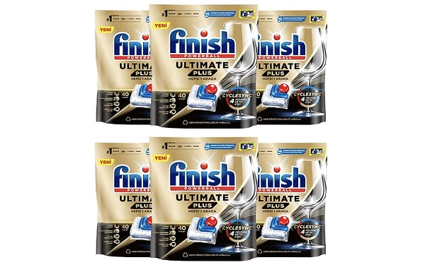 Finish Ultimate Plus 240 Kapsül Bulaşık Makinesi Deterjanı Tableti