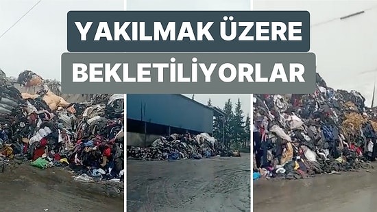 Depremzedeler İçin Gönderilen Binlerce Kıyafet Yol Kenarında Yakılmayı Bekliyor!