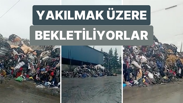 Depremzedeler İçin Gönderilen Binlerce Kıyafet Yol Kenarında Yakılmayı Bekliyor!