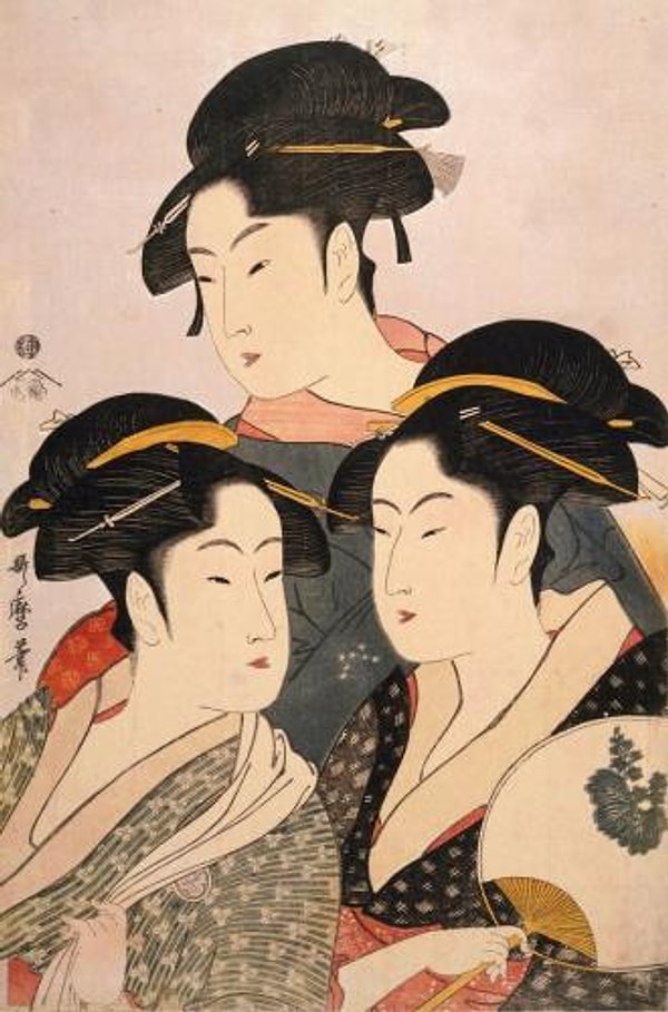 Utamaro Kushi- Üç Kadın