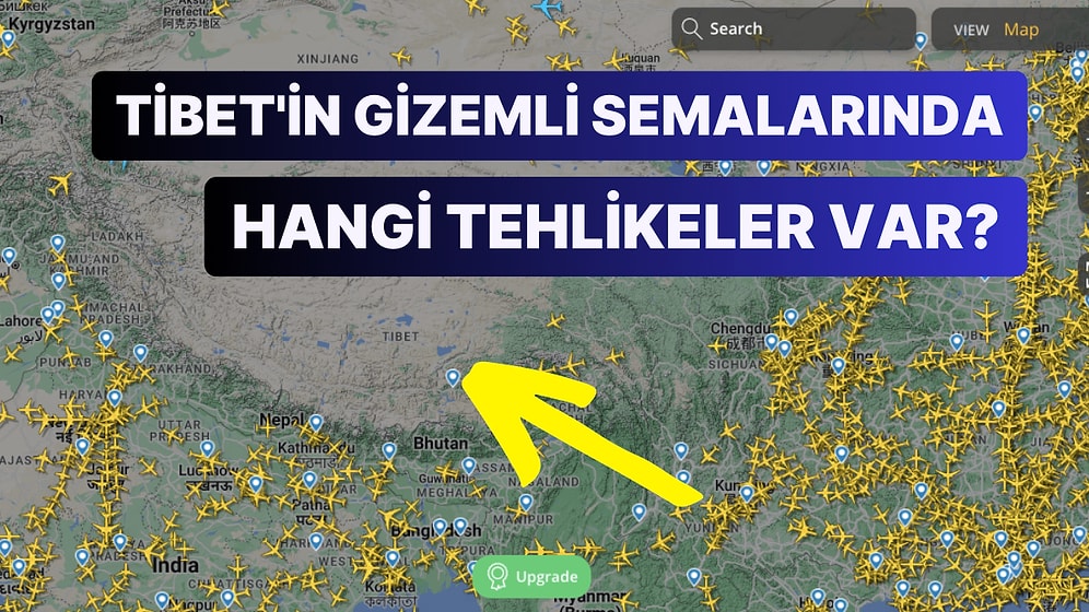 Daha Kısa Sürede Gidebilecek Olmalarına Rağmen Uçaklar Neden Tibet’in Üzerinden Uçmazlar?