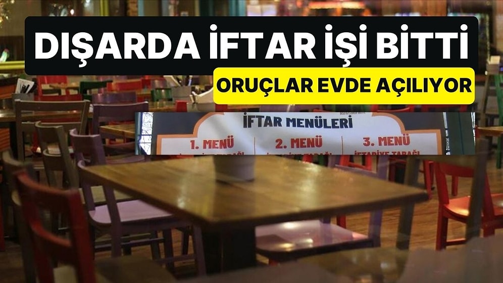 Zamlar Sonrası Lokantalarda İftar Sofraları Boş Kaldı