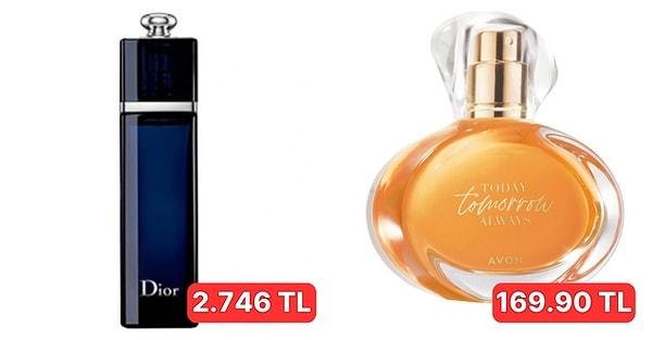 3. Cristion Dior Addict parfümüyle Avon Tomorrow resmen aynı kokuyor!