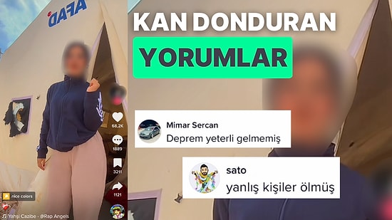 Çadır Önünde TikTok Akımına Katılan Depremzede Kadına Gelen Yorumlar Sosyal Medyayı İkiye Böldü