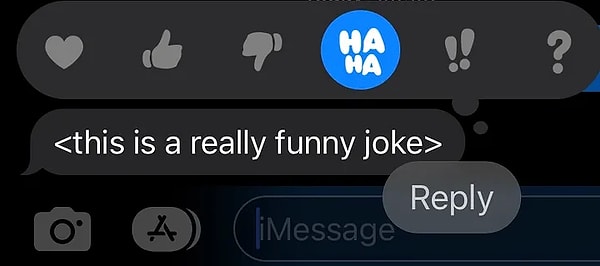 9. iMessage üzerinden konuştuğunuz kişinin mesajına kolay bir şekilde tepki verebilirsiniz.
