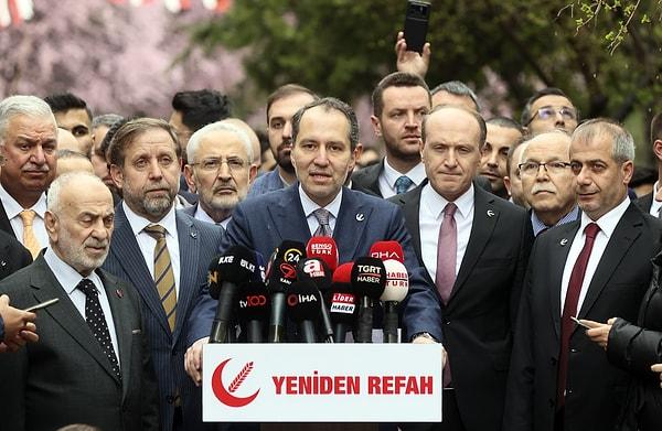 Yeniden Refah Partisi Genel Başkanı Fatih Erbakan, Cumhurbaşkanı Recep Tayyip Erdoğan ile görüşmesi sonrası açıklama yaptı.