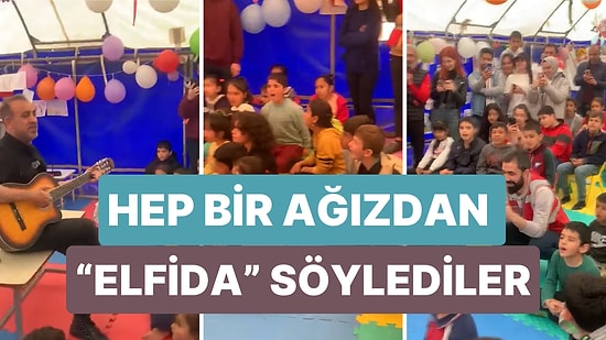 Haluk Levent, Adıyaman Kahta’da Depremzede Çocuklara Mini Bir Konser Verdi