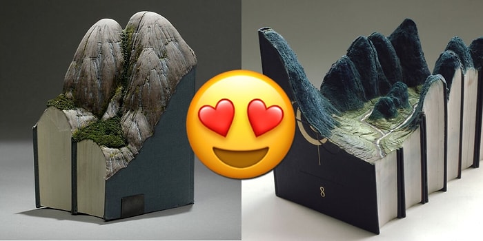 Художник вырезает природные ландшафты из стопок книг: посмотрите, как круто получается!