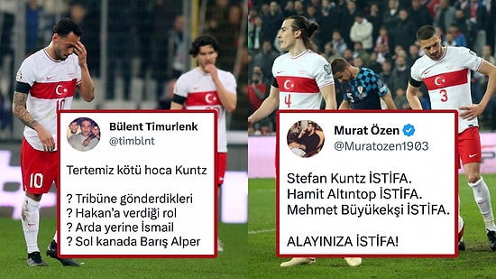 "TFF İstifa" Sesleri Arasında 2-0 Yenildiğimiz Hırvatistan Karşılaşması Sonrası Gelen Tepkiler
