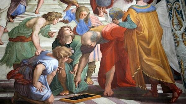 10. Vatikan'daki Apostolik Sarayı'nın duvarlarını süsleyen ve Sokrates, Platon, Aristo, Ptolemy, Zerdüşt, Raphael gibi figürlerin yer aldığı Raphael'in büyük şaheserinin adı hangisidir?