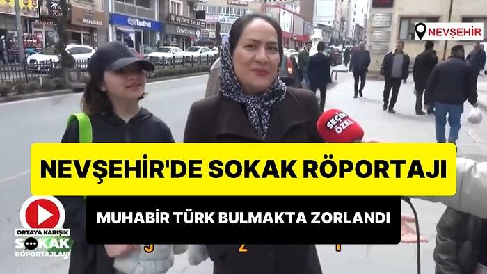 Nevşehir'de Düzenlenen Sokak Röportajında Cumhurbaşkanı Adayını Soran Muhabir Türk Bulmakta Zorlandı