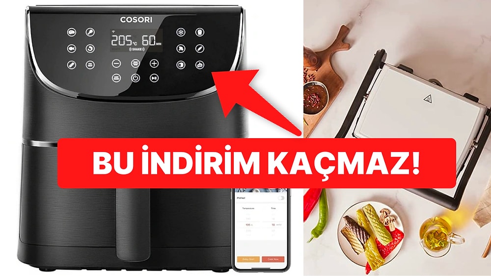Kullananların Çok Sevdiği Cosori Airfryer'da Büyük İndirim! Bugüne Özel Uygun Fiyatlı Ürünler