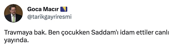 Bir de bizim çocukluk travmalarına bakalım.