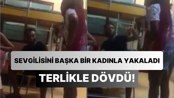 Sevgilisini Başka Bir Kadınla Yakalayınca Aldatıldığını Öğrenen Kadın, Sevgilisini Terlikle Dövdü