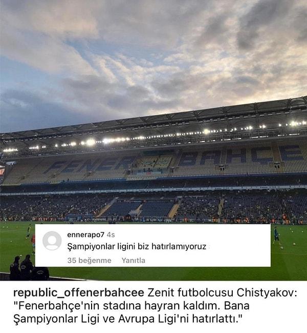 7. Fenerbahçelilere Şampiyonlar Ligi demeyin...