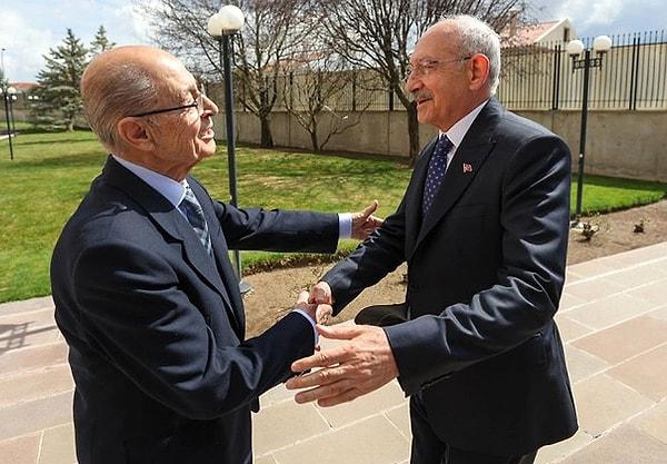 Millet İttifakı'nın adayı Kemal Kılıçdaroğlu, eski Cumhurbaşkanı Ahmet Necdet Sezer'i evinde ziyaret etti.