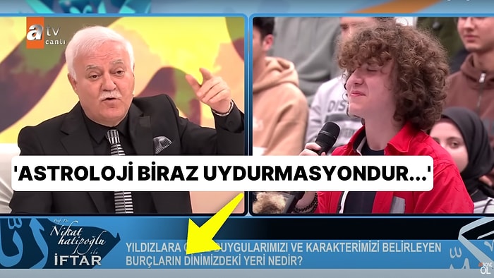 Nihat Hatipoğlu'nun İftar Programı Sırasında Aldığı 'Astroloji ve Burçlar' Sorusuna Verdiği Yanıt Gündem Oldu!