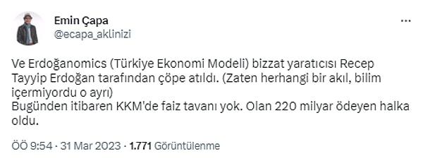 Türkiye Ekonomi Modeli olarak isimlendirilen düşük faiz, rekabetçi kur ve ihracat odaklı sistemin yansımaları olarak görülen KKM düzenlemesine,
