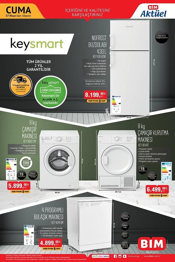 Keysmart 8 Kg Çamaşır Kurutma Makinesi 6.499 TL