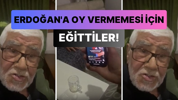 Oy Vermemesi İçin Dedesini Eğiten Genç, Erdoğan'ın 'İmar Barışı' Sözlerini ve Deprem Görüntülerini İzletti