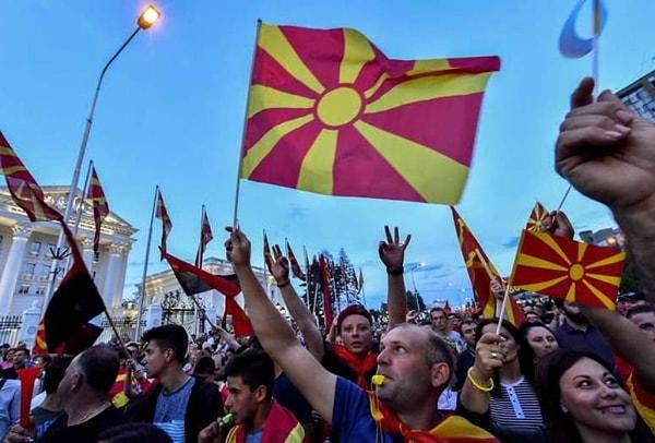 Makedonya bayrağı kullanımı