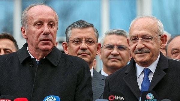 Geçtiğimiz günlerde Millet İttifakı'nın Cumhurbaşkanı adayı Kemal Kılıçdaroğlu ile Memleket Partisi'nin Cumhurbaşkanı adayı Muharrem İnce bir araya gelmişti.