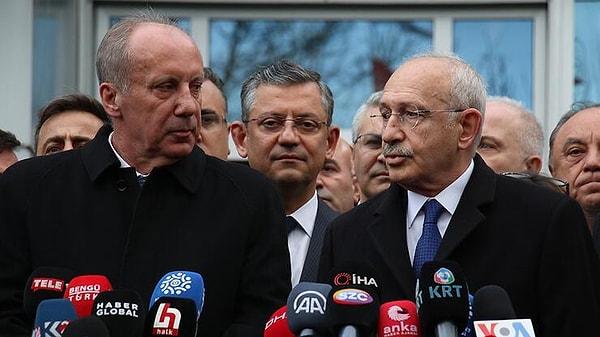 İnce, "Sayın Kemal Kılıçdaroğlu, bana veya partime herhangi bir ittifak teklifinde bulunmamıştır" açıklamasıyla 'ittifak' tartışmalarına son noktayı koymuş oldu.