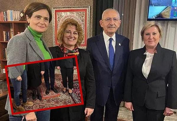 Kılıçdaroğlu'nun CHP İstanbul İl Başkanı Canan Kaftancıoğlu ve iki kişi ile birlikte seccade üzerinde poz vermesi infial yaratırken, konuya ilişkin açıklama da geldi.