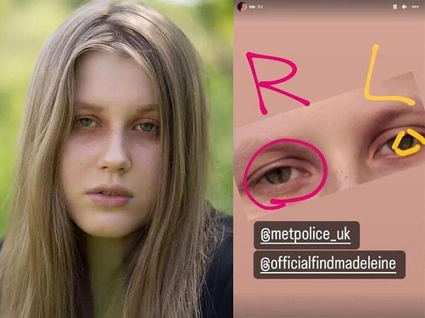 Polonyalı genç kadın, "@iammadeleinemccann" isimli hesabından yaptığı paylaşımlar ile Madeleime olduğuna dair kanıtlar paylaştı.