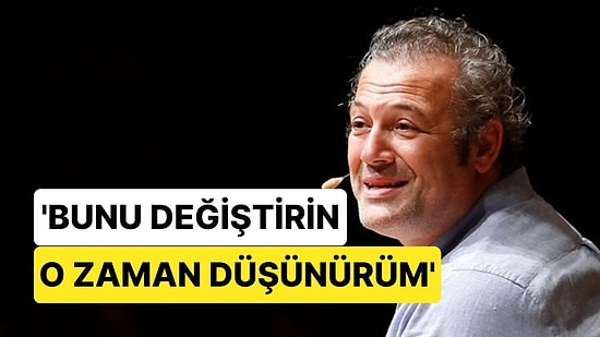 Levent Üzümcü'den 'Adaylık' Sorularına Yanıt: 'Bunu Değiştirin O Zaman Belki Düşünürüm'