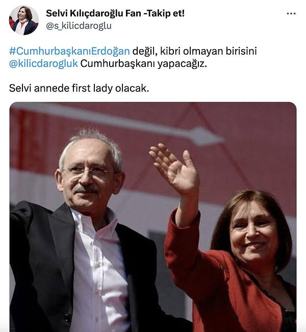 Gözlerden uzak sade yaşamıyla dikkatleri çeken Selvi Kılıçdaroğlu hakkında sosyal medyada 'Seni First Lady yapacağız' şeklinde tweetler atılmaya başlandı.