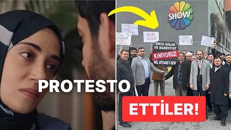 Yok Artık! Eleştirilerin Odağındaki Kızılcık Şerbeti Show TV Önünde Protesto Edildi