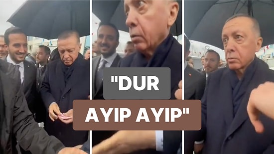 Cumhurbaşkanı Erdoğan Çocuklara Dağıttığı Paraya Uzanan Adama Tepki Gösterdi: "Dur, Ayıp Ayıp"