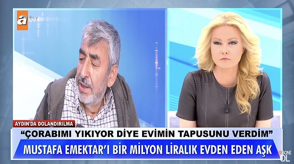 "Ayağımdaki çorabı çıkarıyordu, yıkamak istiyordu. Onda her şeyi bulmuş gibiydim. 1 milyon liralık evi üstüne verince ortadan kayboldu. Beni dolandırdı ama ben onu unutmuyorum. Unutmak mümkün değil. Yemekleri beraber yapıyorduk. En çok sevdiği şey huyumdu. ‘Senden çocuk istiyorum’ dedi. Sevildiğimi zannetmiştim ama derdi evimmiş. Eğer yaşadığımız şeyleri yenilemek, devam istiyorsa bir ev değil iki ev dahi veririm ama gayen beni dolandırmaksa ben evimi geri istiyorum." sözleriyle akıllanmadığını herkese gösterdi.