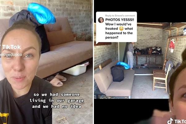 Sosyal medya fenomeni Kate Dood, TikTok'ta viral olan videosunda evinin garajında birinin yaşadığını ve bunu evden taşınana kadar fark etmediğini dile getirdi.