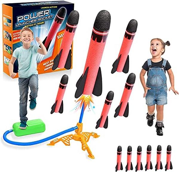 1. Çocukların bahçede doyasıya eğleneceği köpük roketler.